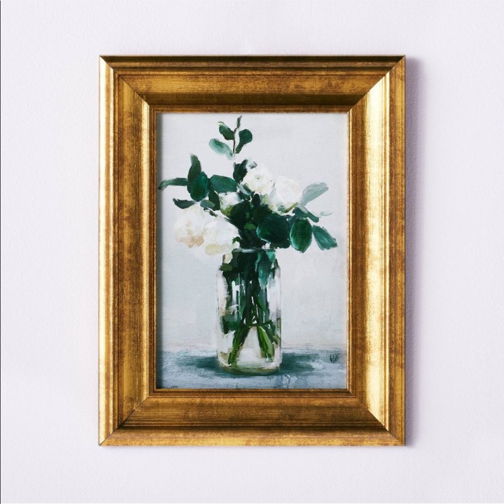 Studio McGee Floral Arrangement Framed Wall Canvas Art